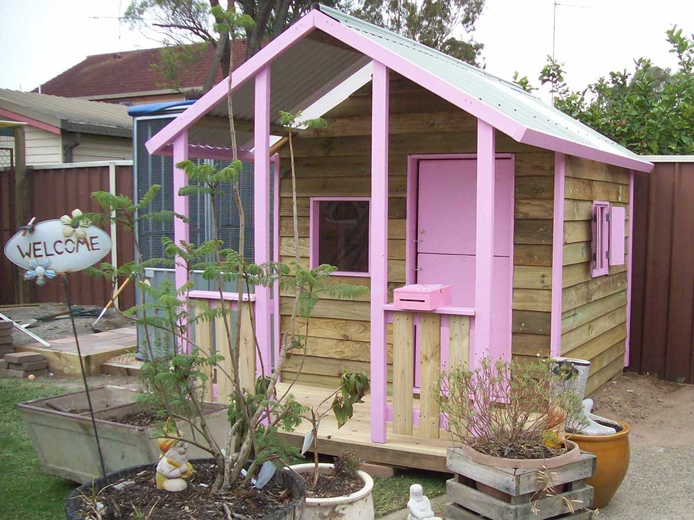 cubby house south Brisbane- features custom paint and bespoke design