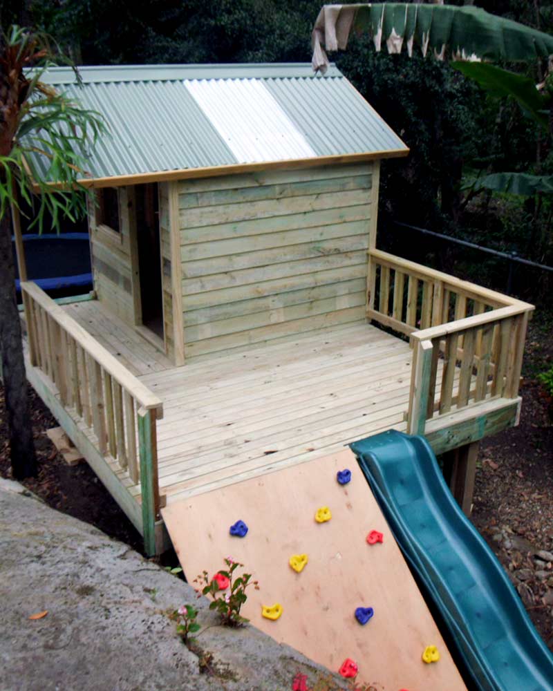 kids elevated timber cubbyhouse Pakenham